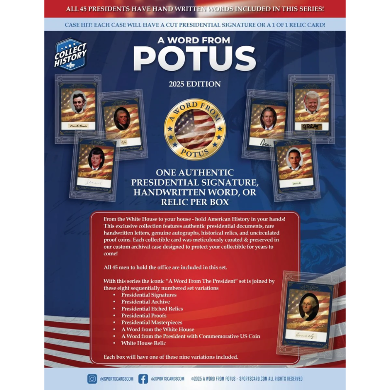 Sportscards A Word From The POTUS 2025