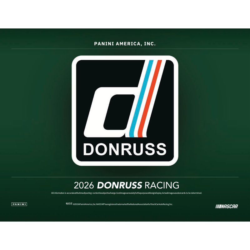 2026 Panini Donruss Racing Hobby 20 Box Case