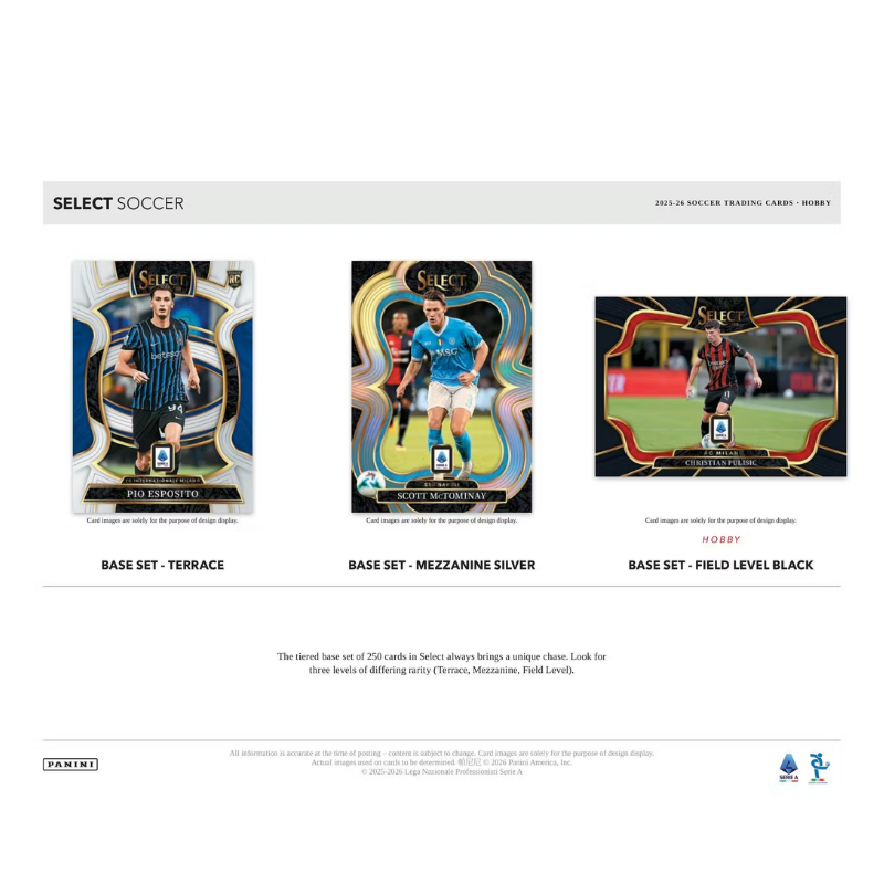 2025/26 Panini Select Serie A Soccer Hobby Box