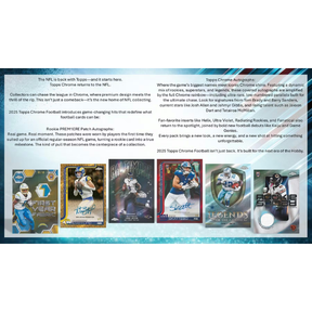 2025 Topps Chrome Football Hobby 12 Box Case