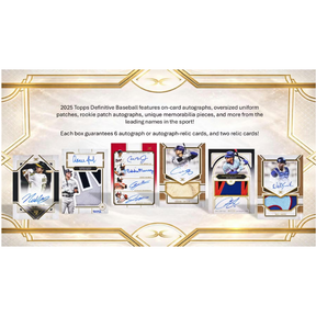 2025 Topps Defiitive Baseball Hobby 2 Box Case