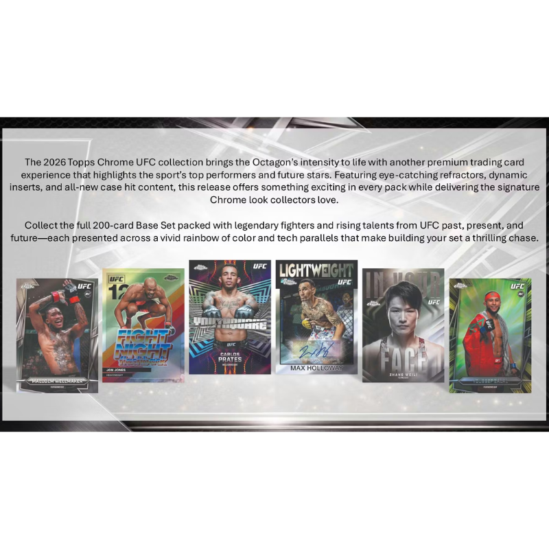 2026 Topps Chrome UFC Hobby Box