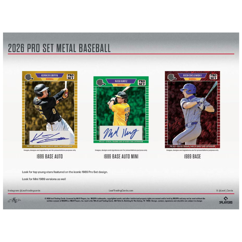 2026 Leaf Pro Set Metal Baseball Hobby Box