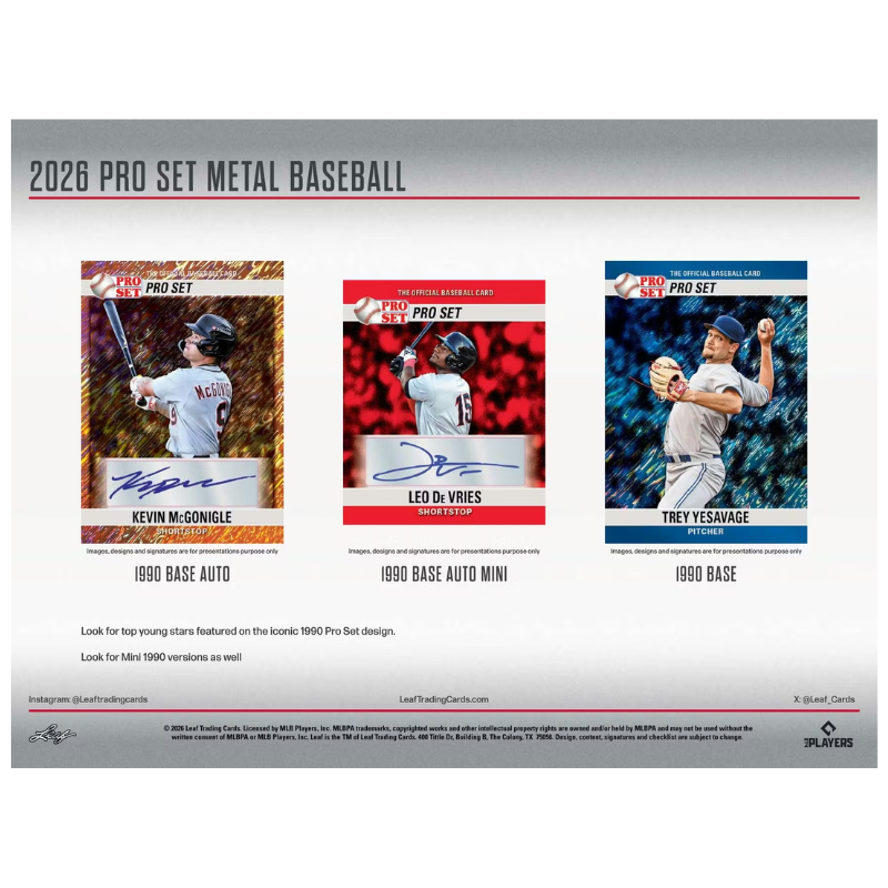 2026 Leaf Pro Set Metal Baseball Hobby Box
