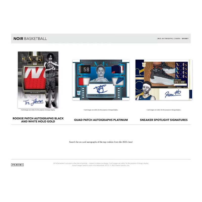2025/26 Panini Noir Basketball Hobby Box