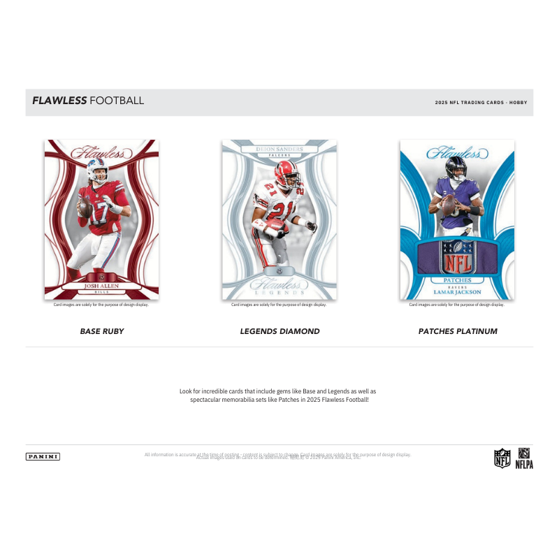 2025 Panini Flawless Football Hobby 2 Box Case