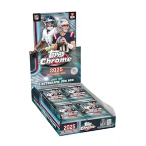 2025 Topps Chrome Football Hobby 12 Box Case