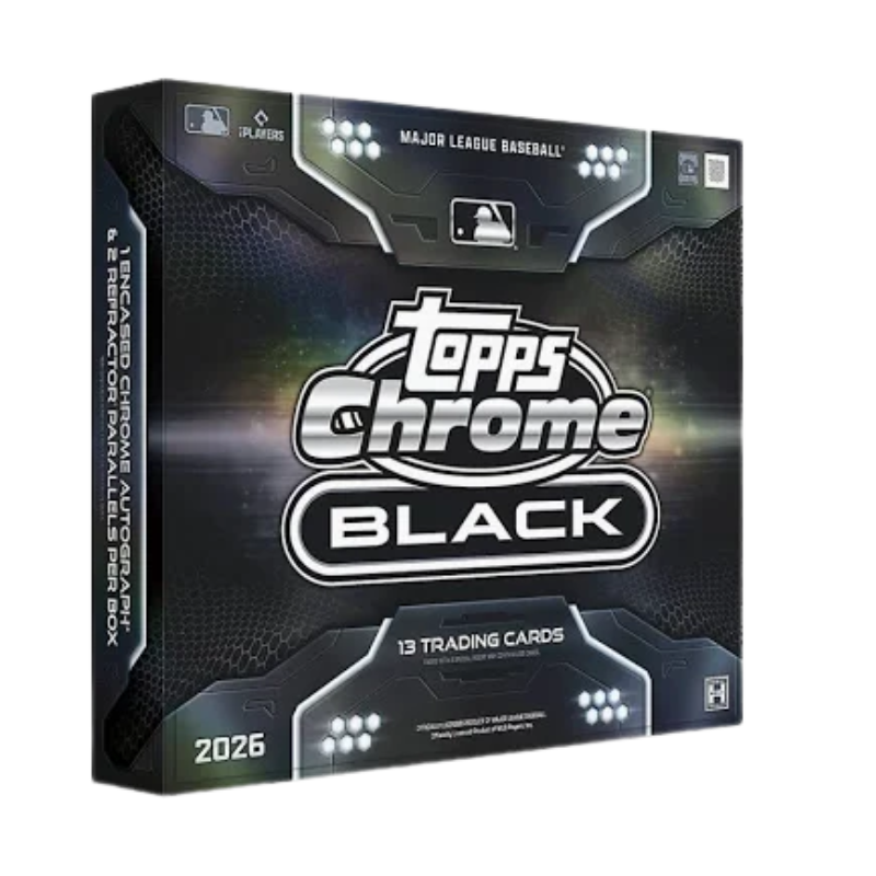 2026 Topps Chrome Black Baseball Hobby 12 Box Case