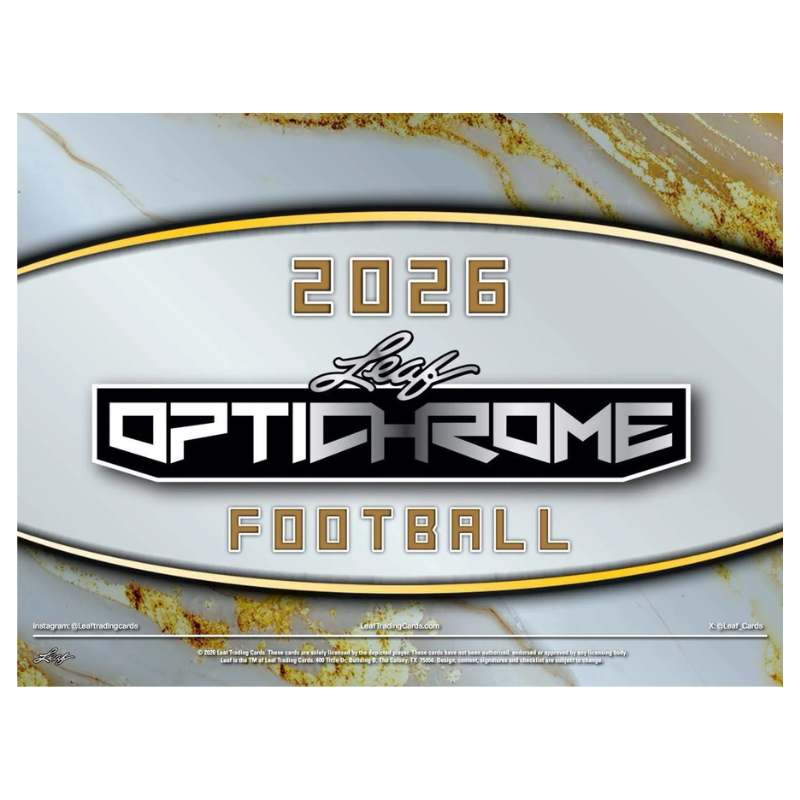 2026 Leaf Optichrome Football Jumbo Box