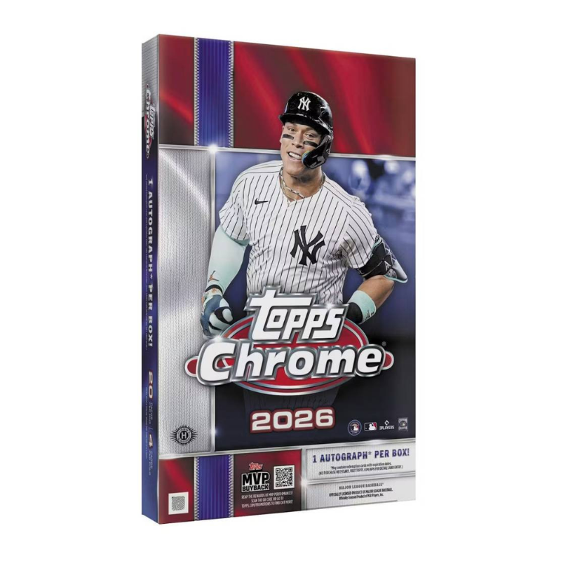 2026 Topps Chrome Baseball Hobby 12 Box Case