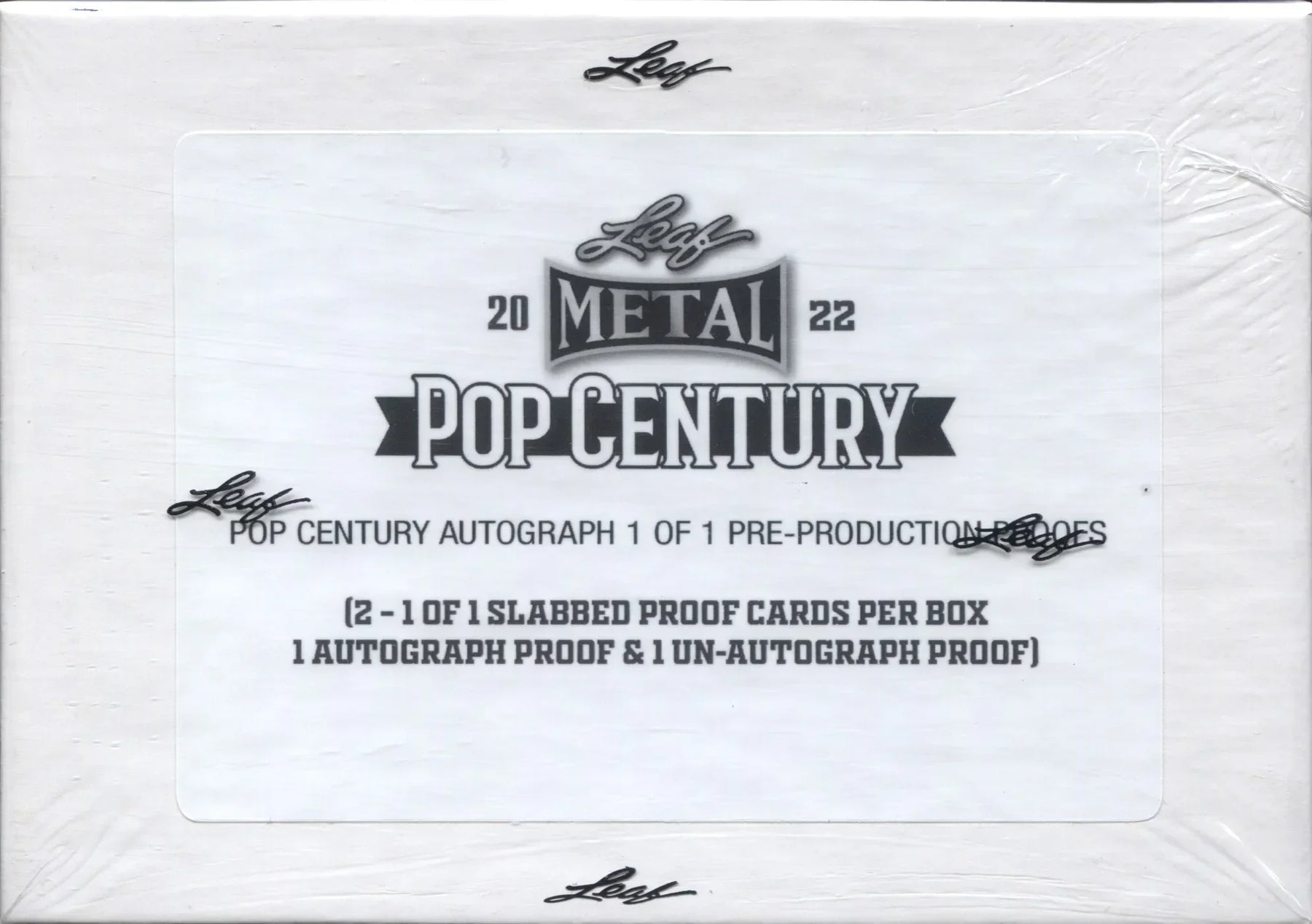 2022 Leaf Metal Pop Century 1/1 Pre-Production Proof Box
